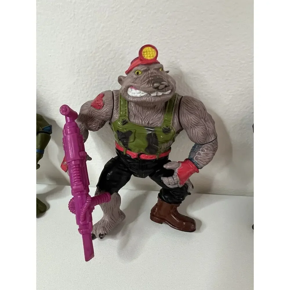 Vintage TMNT Playmates Action Figure Lot 1988-90 Turtle Copter INCOMPLETE PARTS